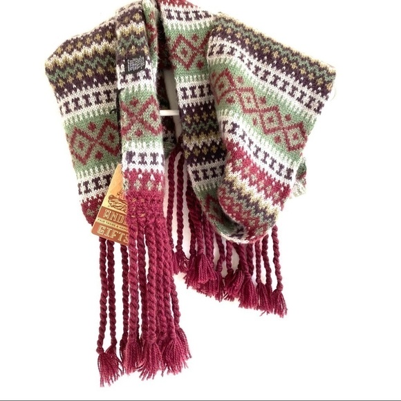 NWT Space Dye Knit Scarf with Tassels - Picture 1 of 4